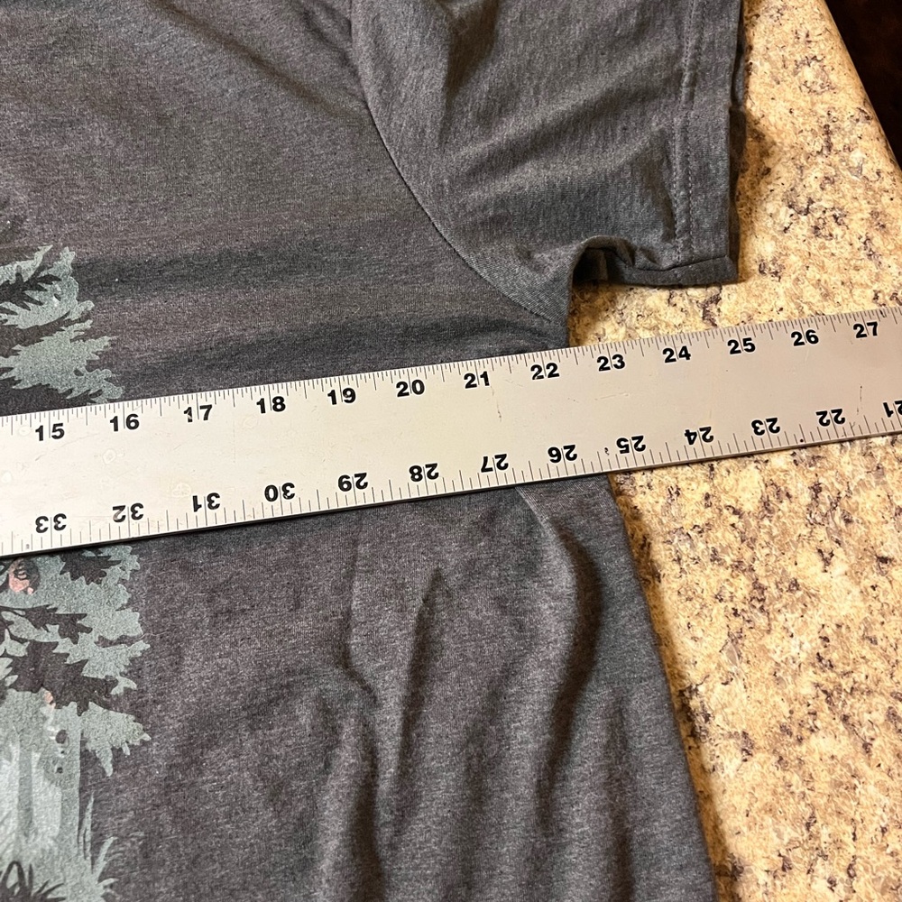NEW Gray Graphic hiking Tee John Muir quote tree Forest Design xl - Picture 4 of 5